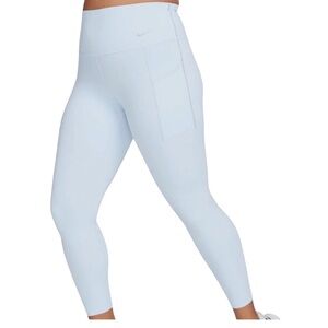 Nike Universa Light Blue High-Waisted Leggings - Size S